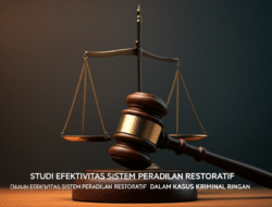 Studi Efektivitas Sistem Peradilan Restoratif Dalam Kasus Kriminal Ringan