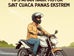 Tips Aman Naik Motor Saat Cuaca Panas Ekstrem